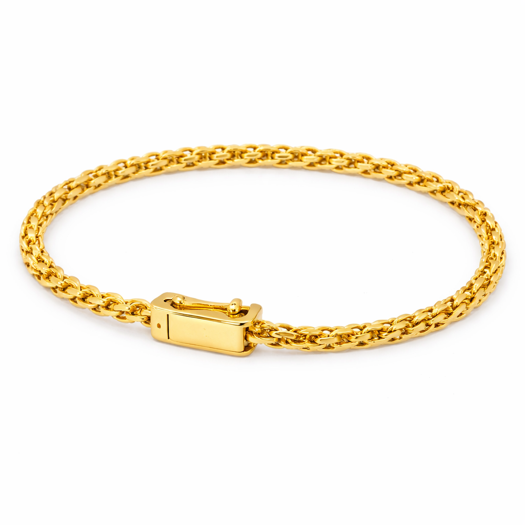 Pulseira Cadeado duplo 2,5mm