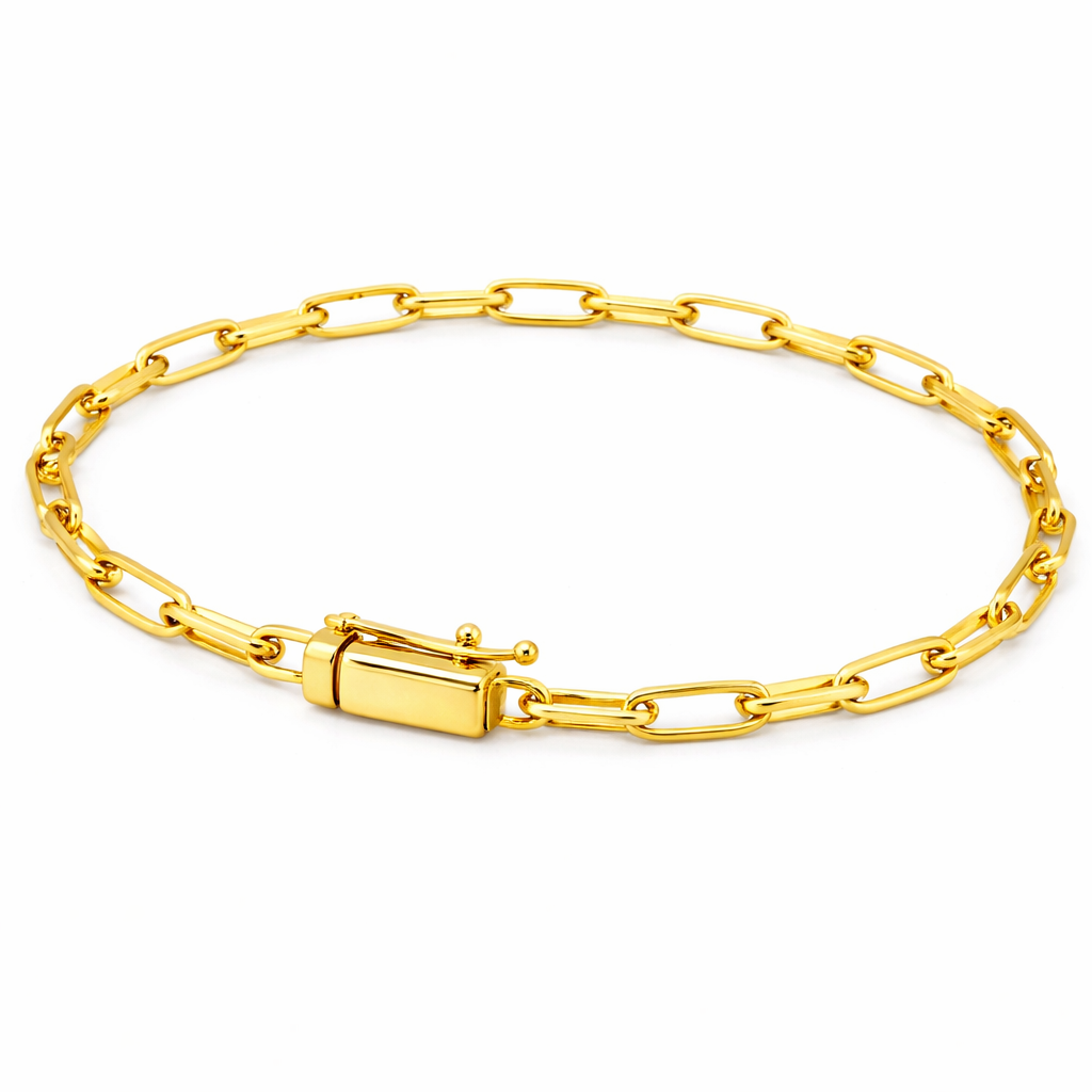 Pulseira Meia Cana 6mm | Fecho Canhão