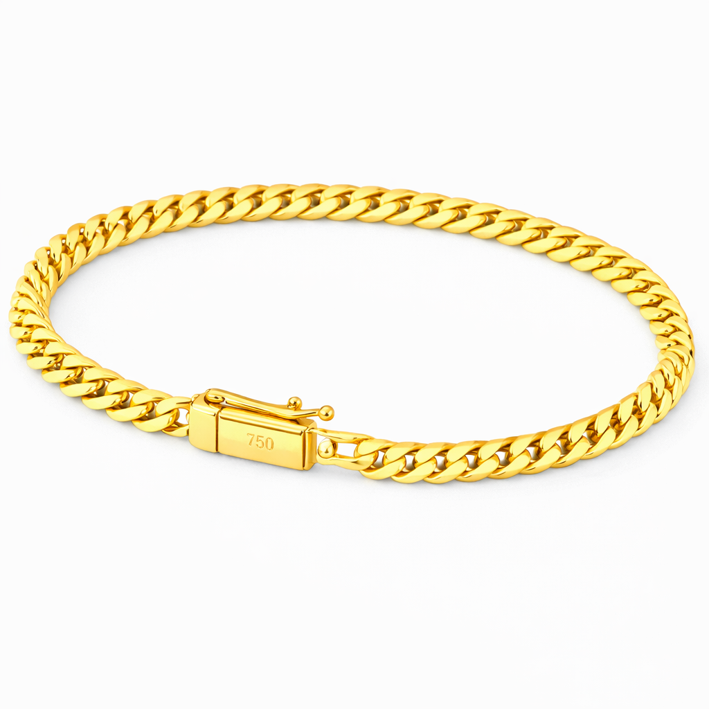 Pulseira Lacraia 4mm | Fecho Duplo