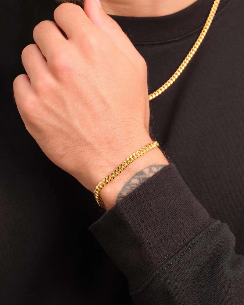 Pulseira Lacraia 4mm | Fecho Duplo