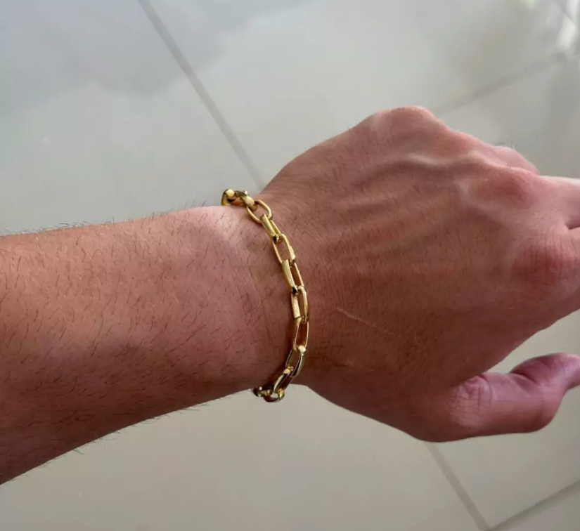 Pulseira Meia Cana 6mm | Fecho Canhão